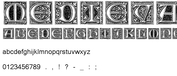 Medieval Victoriana No_1 font